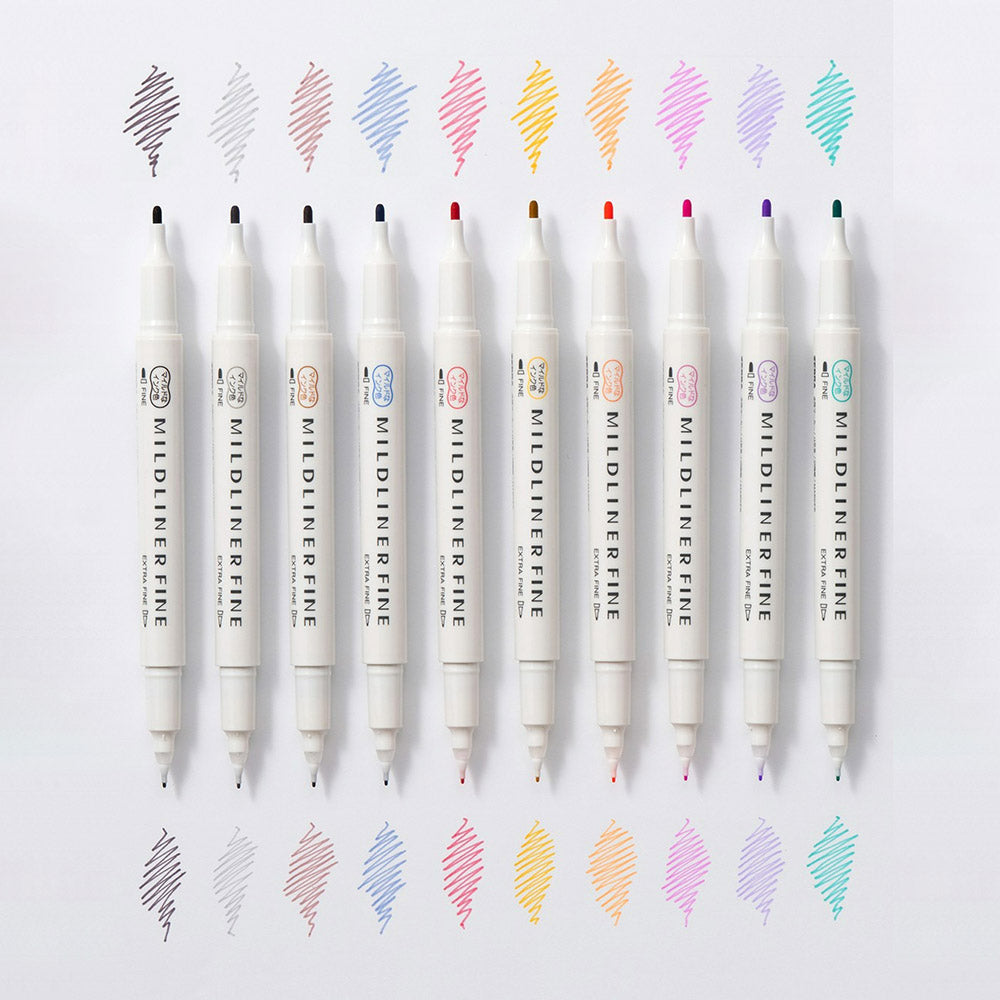 Mildliner Fine 5 Color Set - B Set