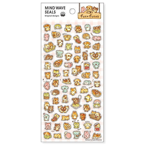 Cute Bakery Animals Sticker Sheet