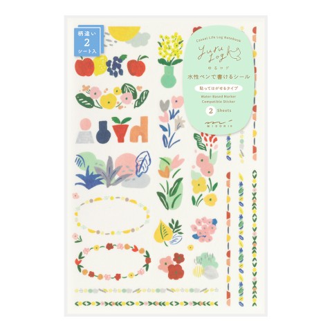 Yuru Log Sticker Sheets - Textile