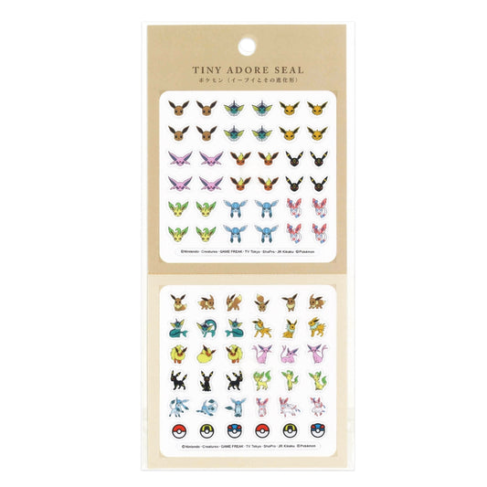 Tiny Adore Seal Stickers - Eevee Evolutions