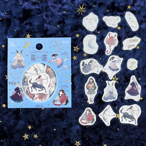 Horoscope Sticker Flakes - Scorpio, Sagittarius, and Capricorn