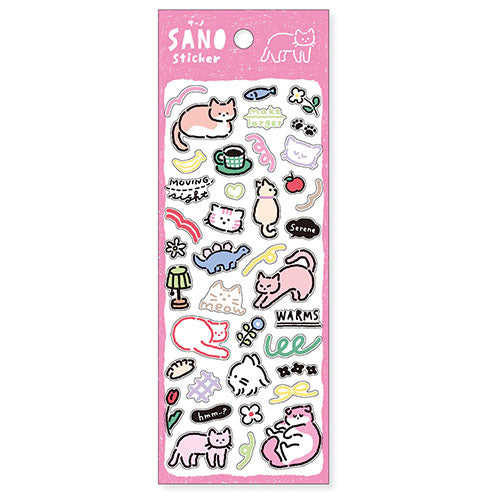 Sano - Cat Sticker Sheet