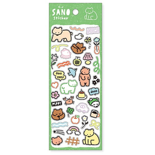 Sano - Bear Sticker Sheet