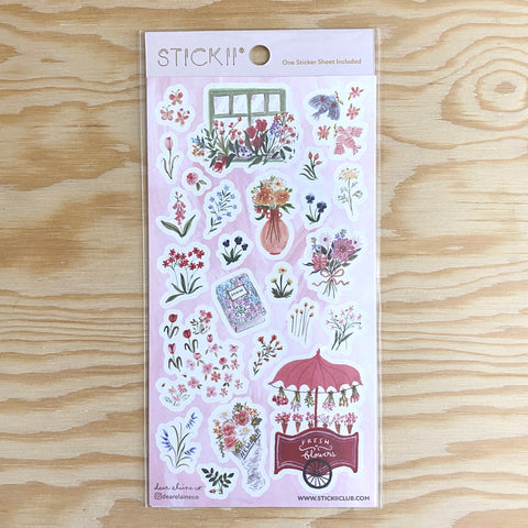 Fresh Flowers Sticker Sheet