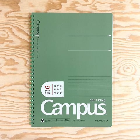 Campus Soft Ring B5 Notebook - Green