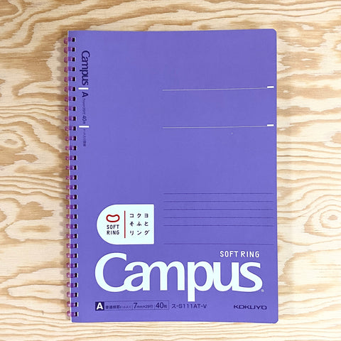 Campus Soft Ring B5 Notebook - Purple