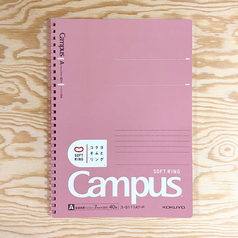 Campus Soft Ring B5 Notebook - Pink