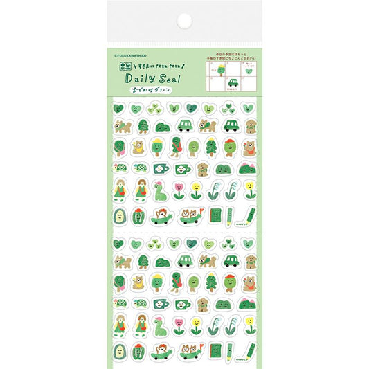 Watashi-biyori Green Planner Sticker Sheet