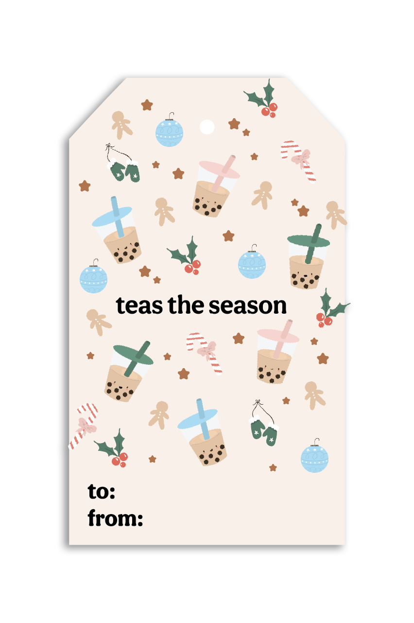 Teas the Season Holiday Gift Tags