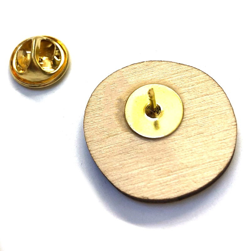 Wood Pronoun Pin