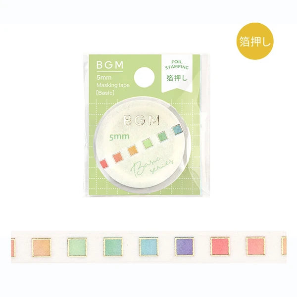 Basic Series - Color Check Box Washi Tape