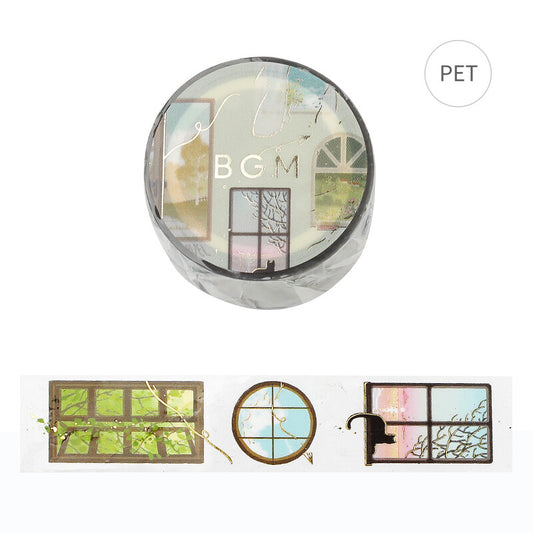 Gold Foil Clear PET Tape  - Window Scenery
