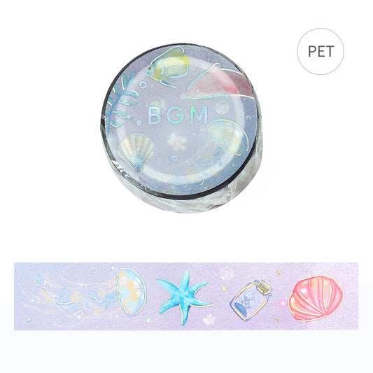 Gold Foil Clear PET Tape  - Ocean