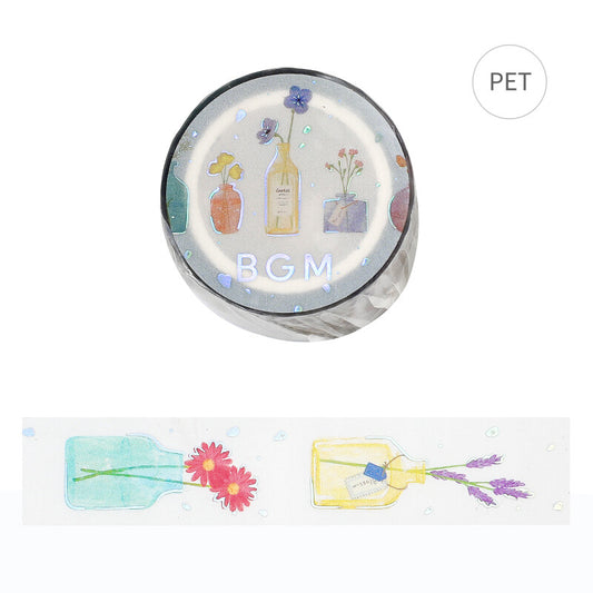 Gold Foil Clear PET Tape  - Flower Vase