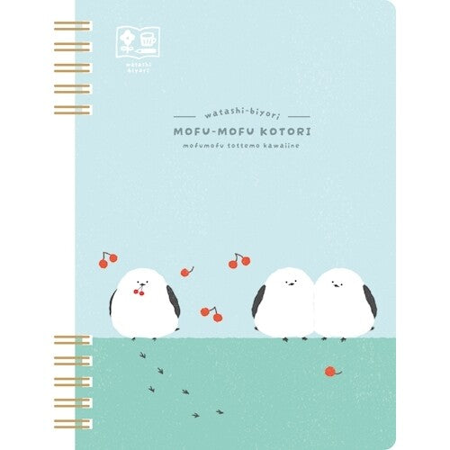 Watashi-biyori B6 Notebook - Fluffy Birds