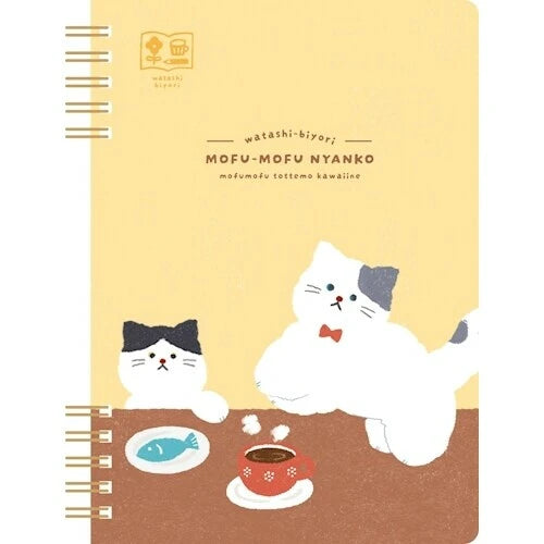 Watashi-biyori B6 Notebook - Fluffy Cats