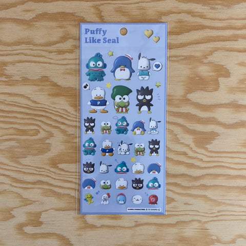 Sanrio Boys Puffy Like Seal Sticker Sheet
