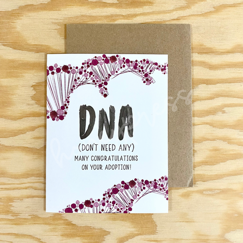 DNA - Congratulations Adoption Card