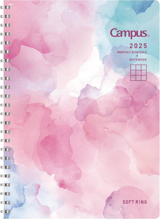 2025 Campus Monthly A5 Planner - Ink Art