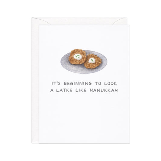 A Latke Like Hanukkah — Food Pun Holiday Card