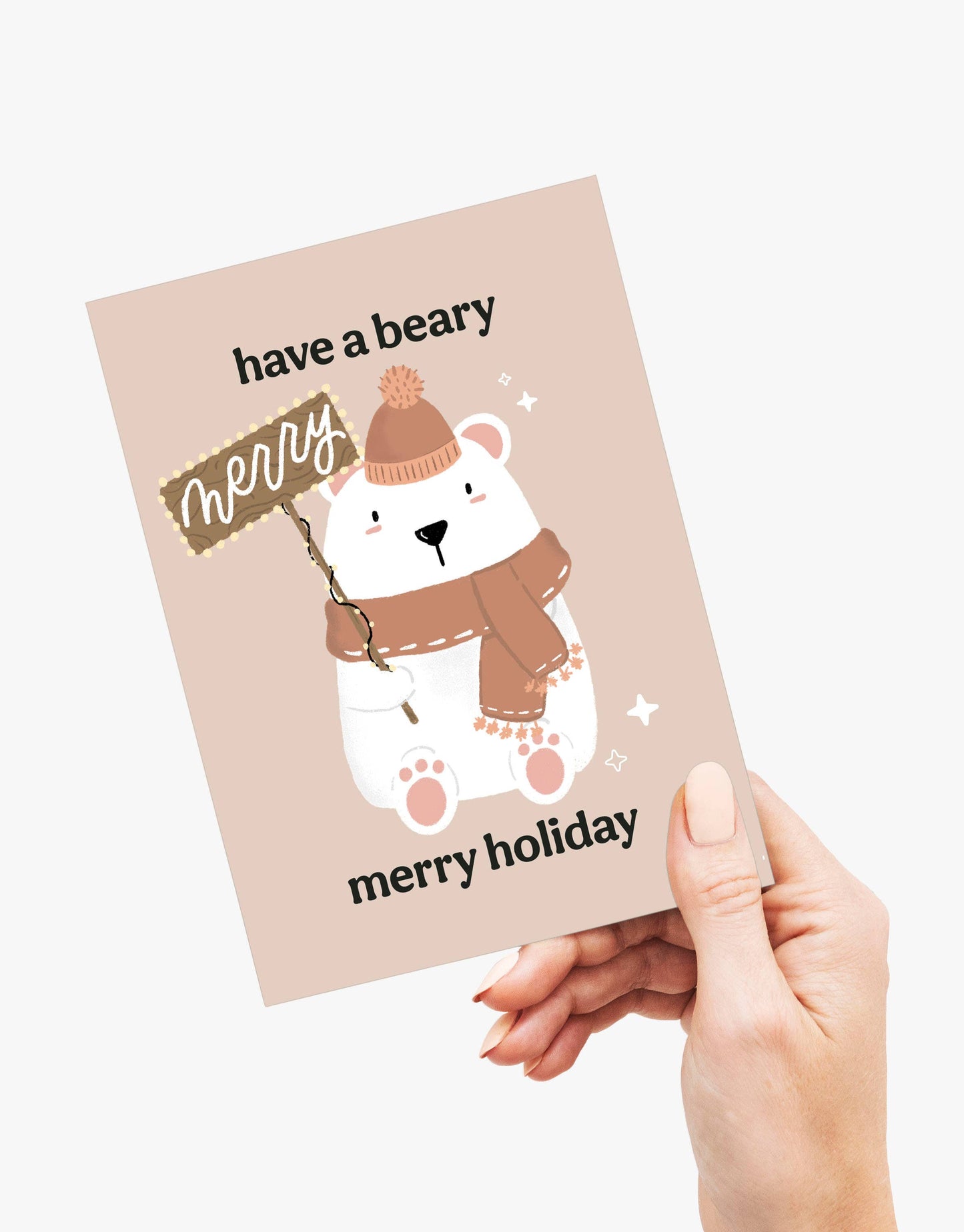 Beary Merry - Christmas/Holiday Greeting Card