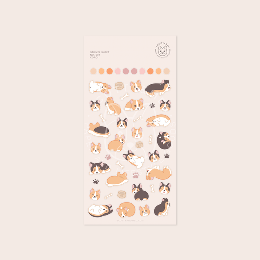 Corgi Sticker Sheet