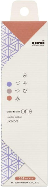 uni-ball ONE Taste 3 pack - Miyabi Tsutsumi - 0.38