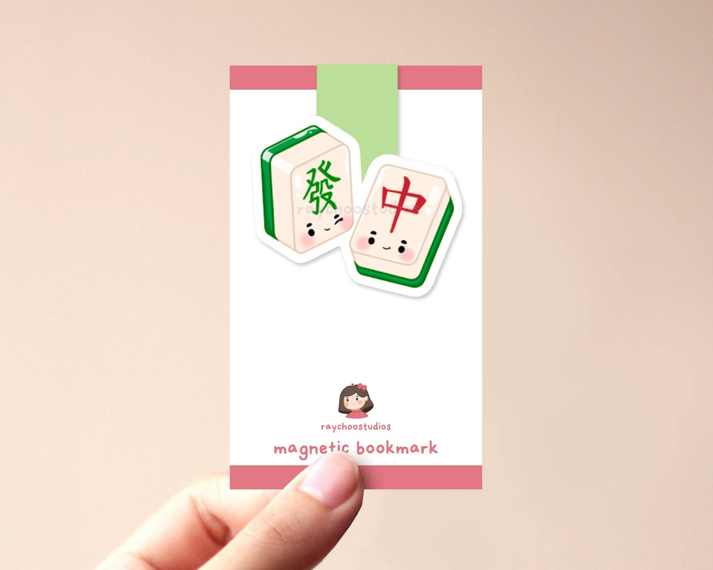 Mahjong Magnetic Bookmark