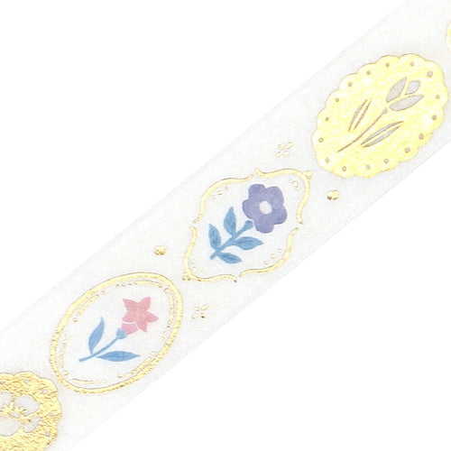 Kusahana Techo - Floral Brooch Washi Tape