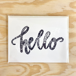 Multilingual Hello Greeting Card
