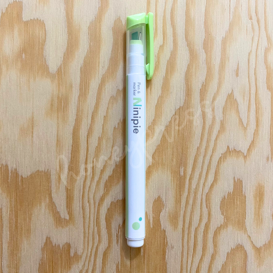 Ninipie Dual Tip Highlighter - Light Green/Green