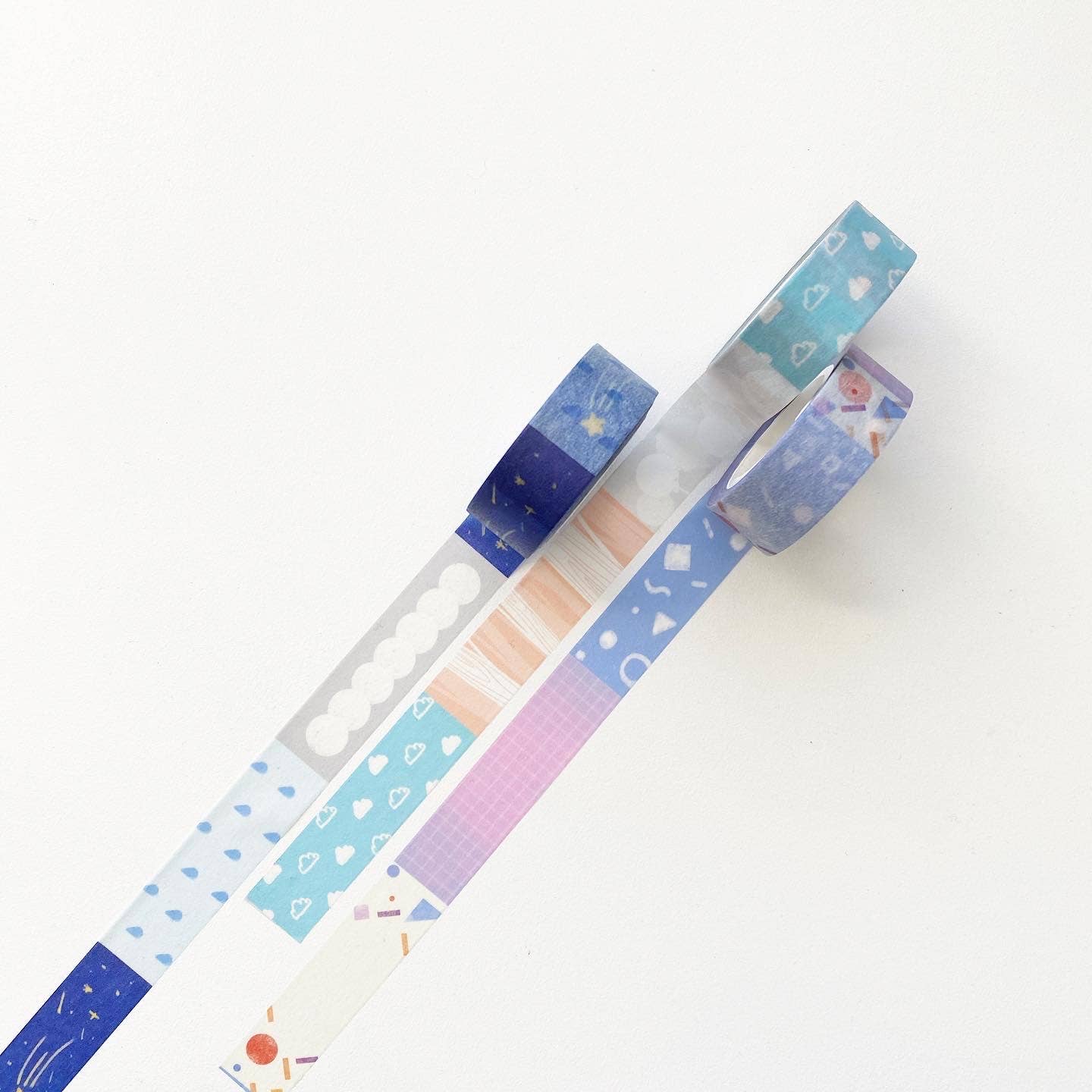 15mm Pattern Washi Tape - Cloud and Nature