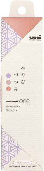 uni-ball ONE Taste 3 pack - Miyabi Tsutsumi - 0.5