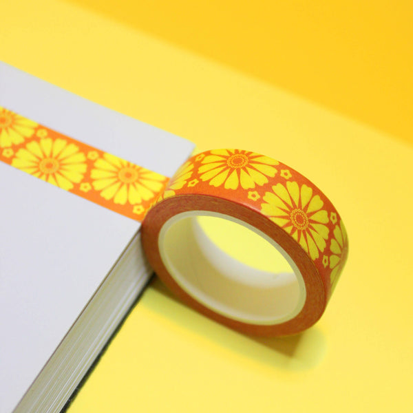 Daisy Orange & Yellow Washi Tape