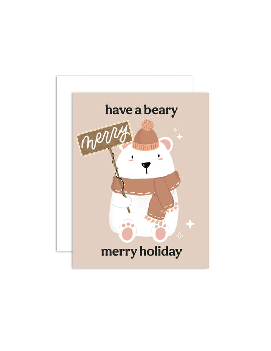 Beary Merry - Christmas/Holiday Greeting Card