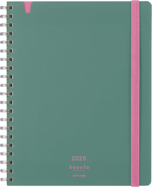 2025 Soofa Monthly B6 Planner - Green