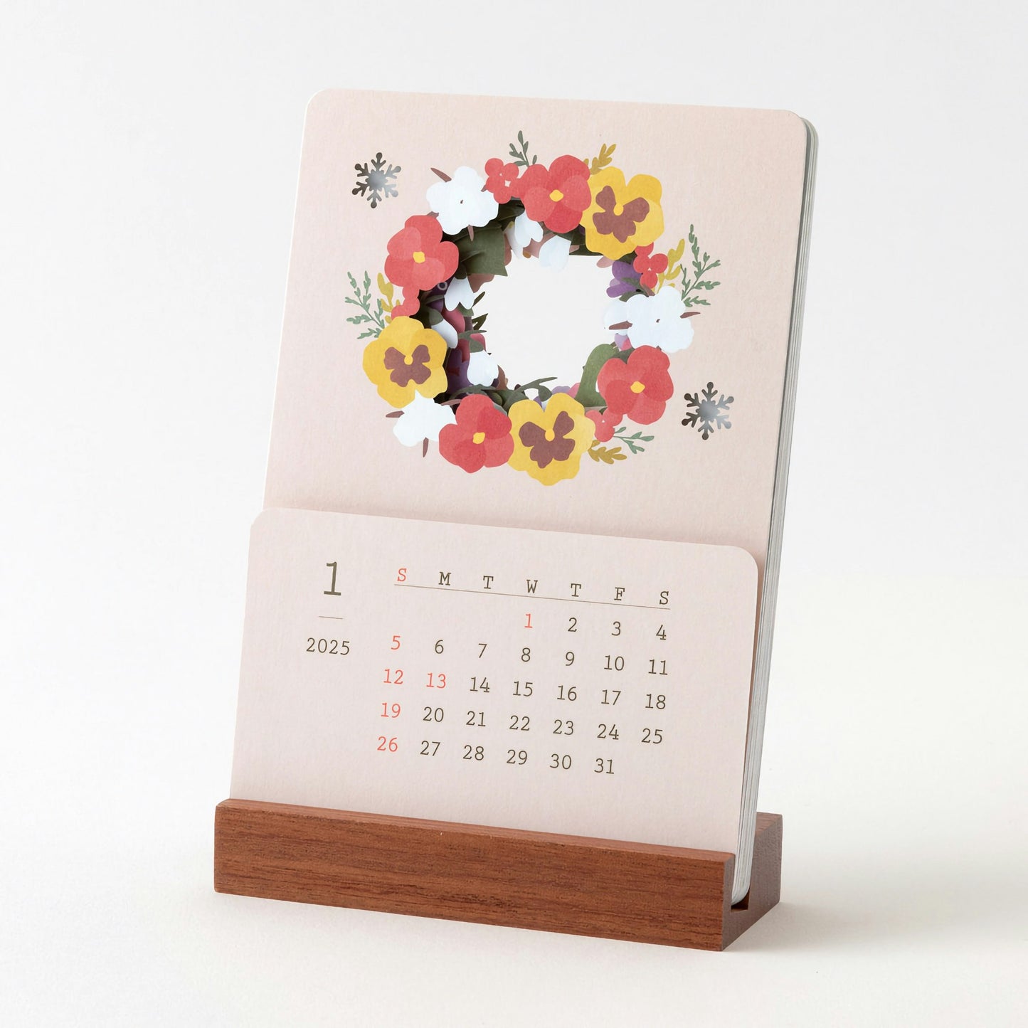 2025 Calendar Laser Processing [Flowers]