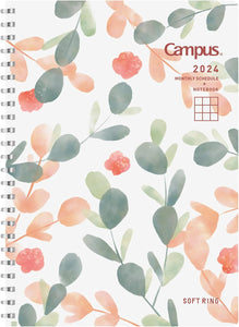 [PREORDER] 2024 Campus Monthly A5 Planner - Floral