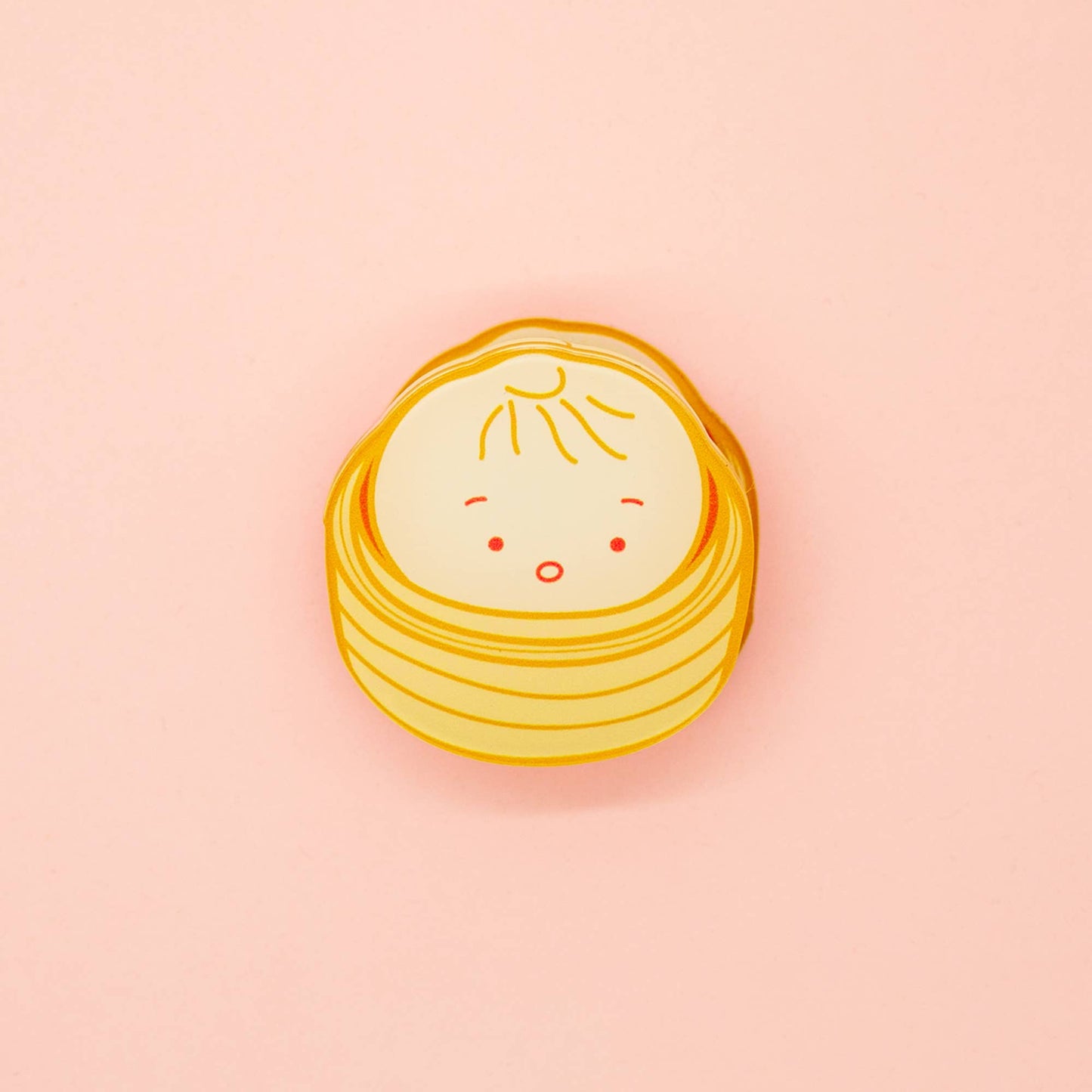 Bao in a Steamer Decorative Double-Sided Acrylic Clip