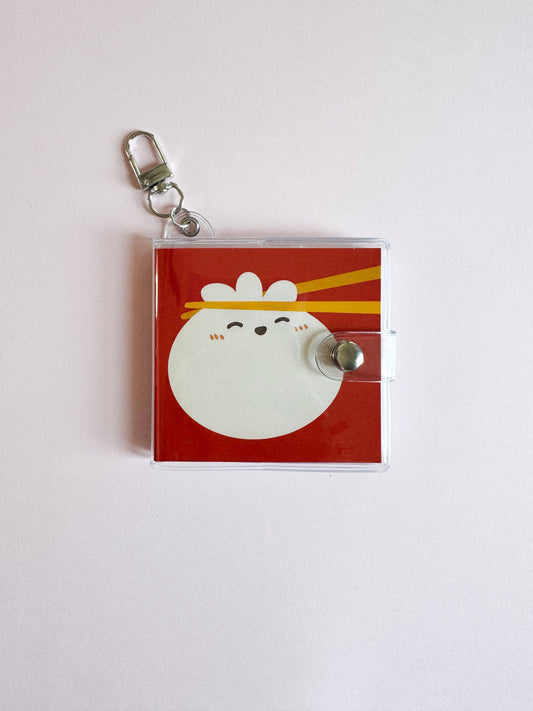 Mini Notebook Bag Charm Keychain - Dumpling