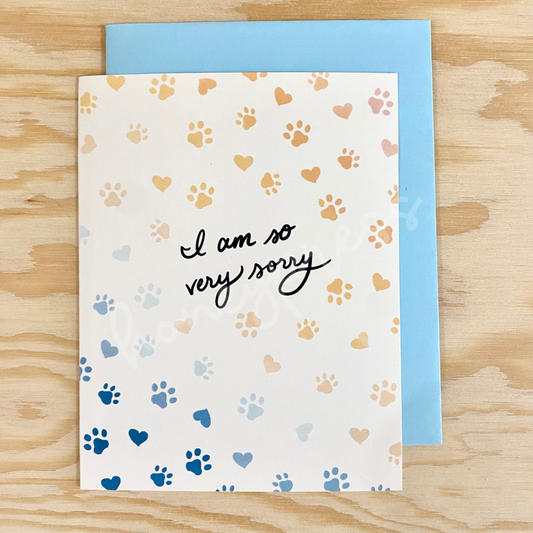 Paw Rainbow - Sympathy Card