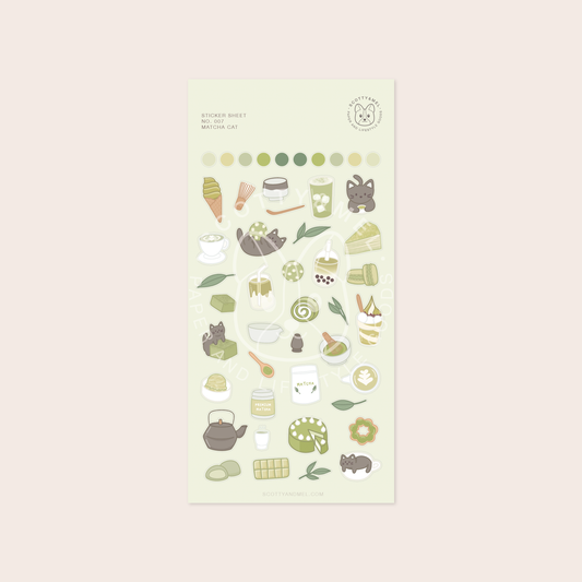 Matcha Sticker Sheet