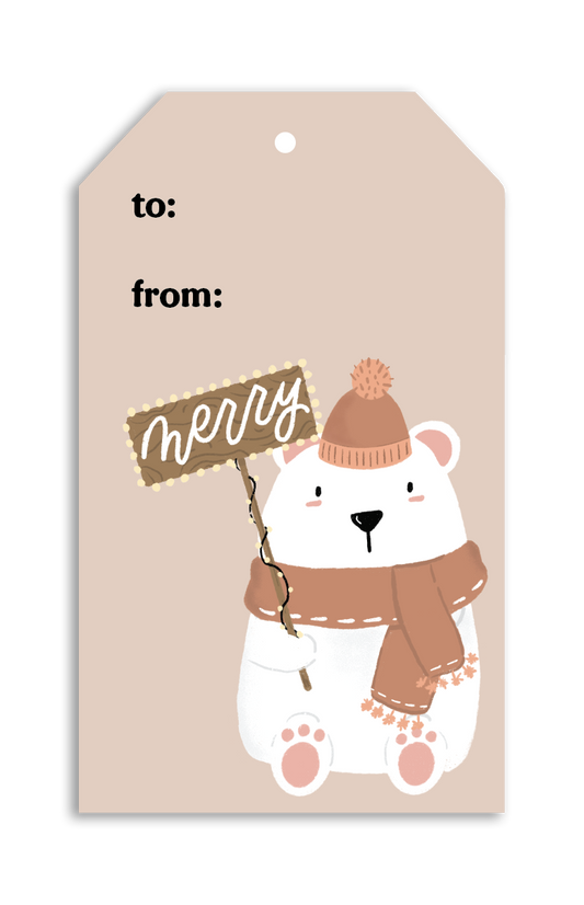 Beary Merry Gift Tags