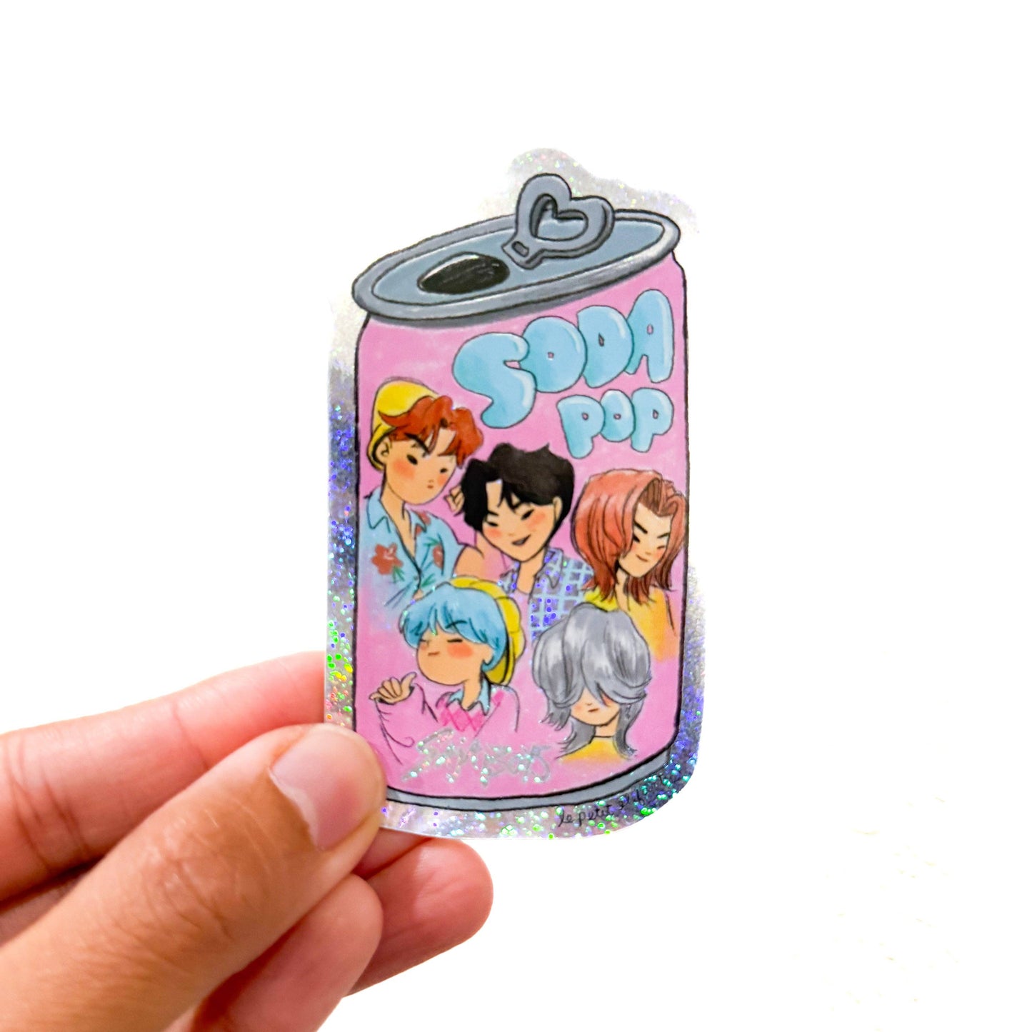 Saja Boys Soda Pop Glitter Sticker