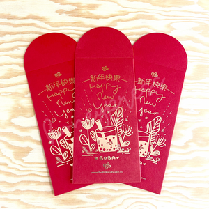 Boba Lunar New Year Red Pocket Envelope