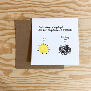 You're A Bright Spot Valentine's Day Card