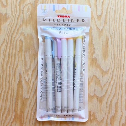 Mildliner 5 Color Set - Gentle