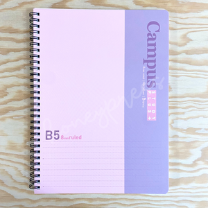 Campus Study Plus Notebook B5 Size - Gray/Pink