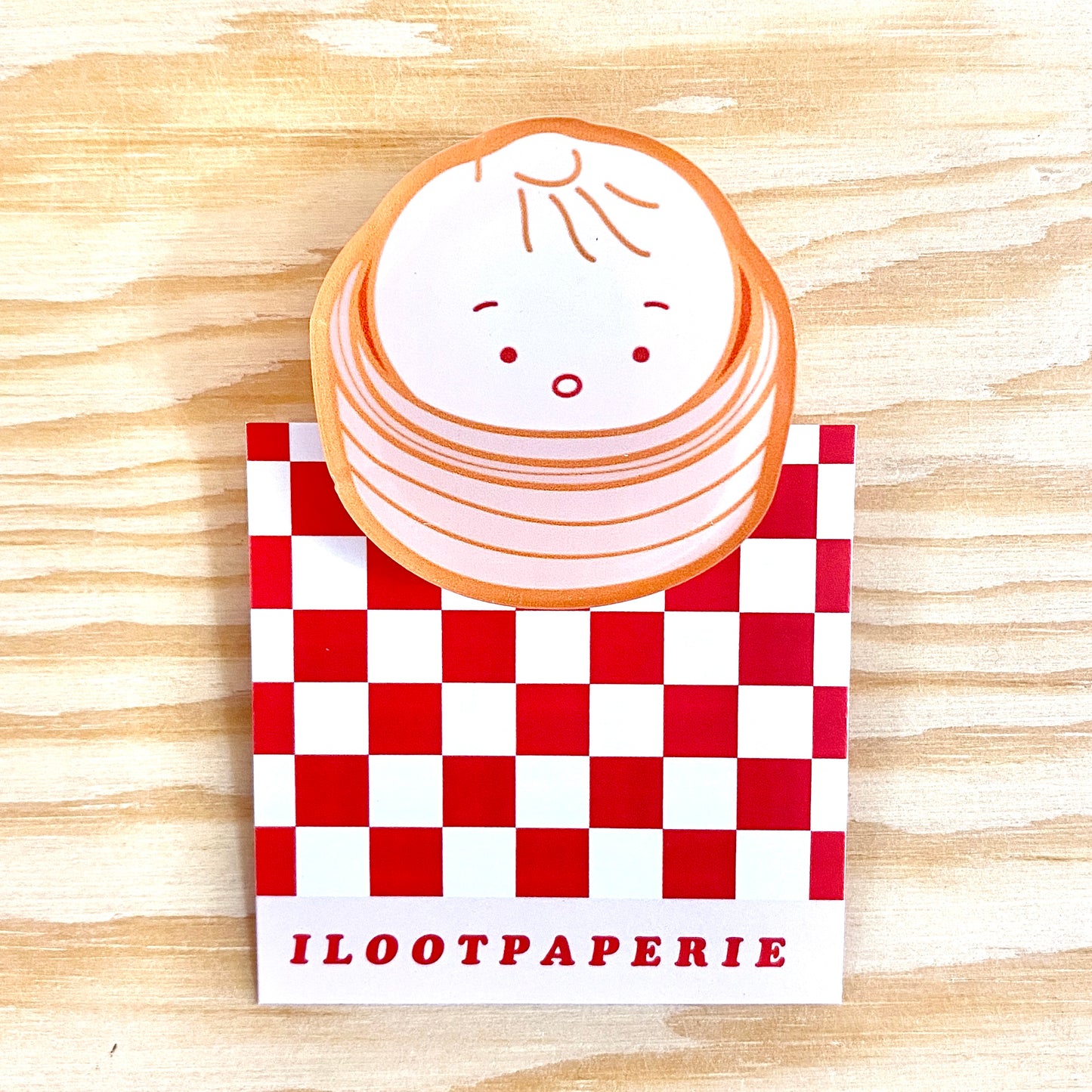 Bao in a Steamer Decorative Double-Sided Acrylic Clip