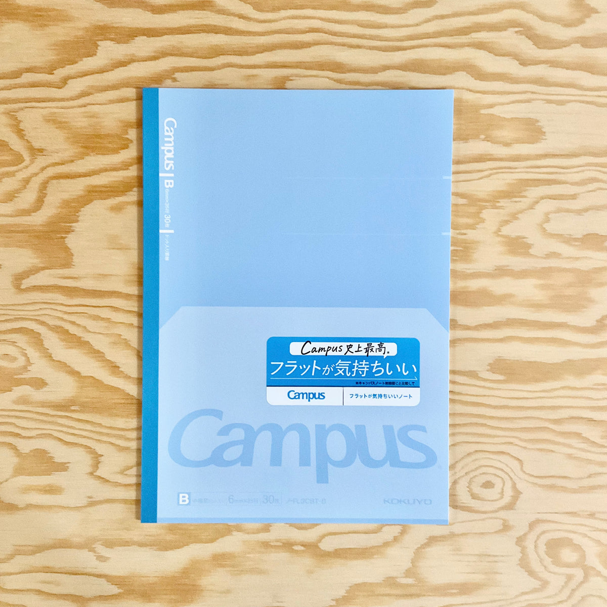 Campus Notebook Open Campus Flat Lined Semi-B5 Notebook - Cerulean – Honeypress